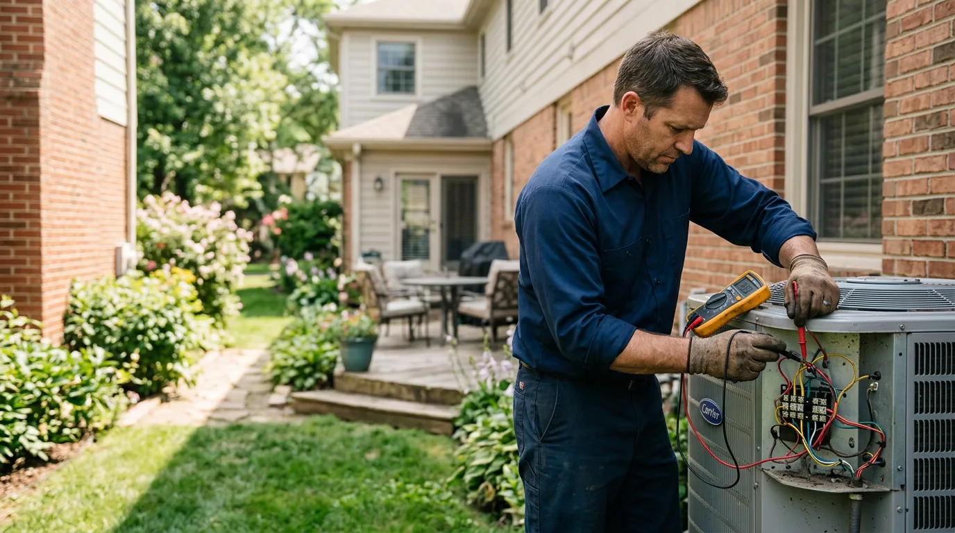 HVAC technician working near Newark, NJ